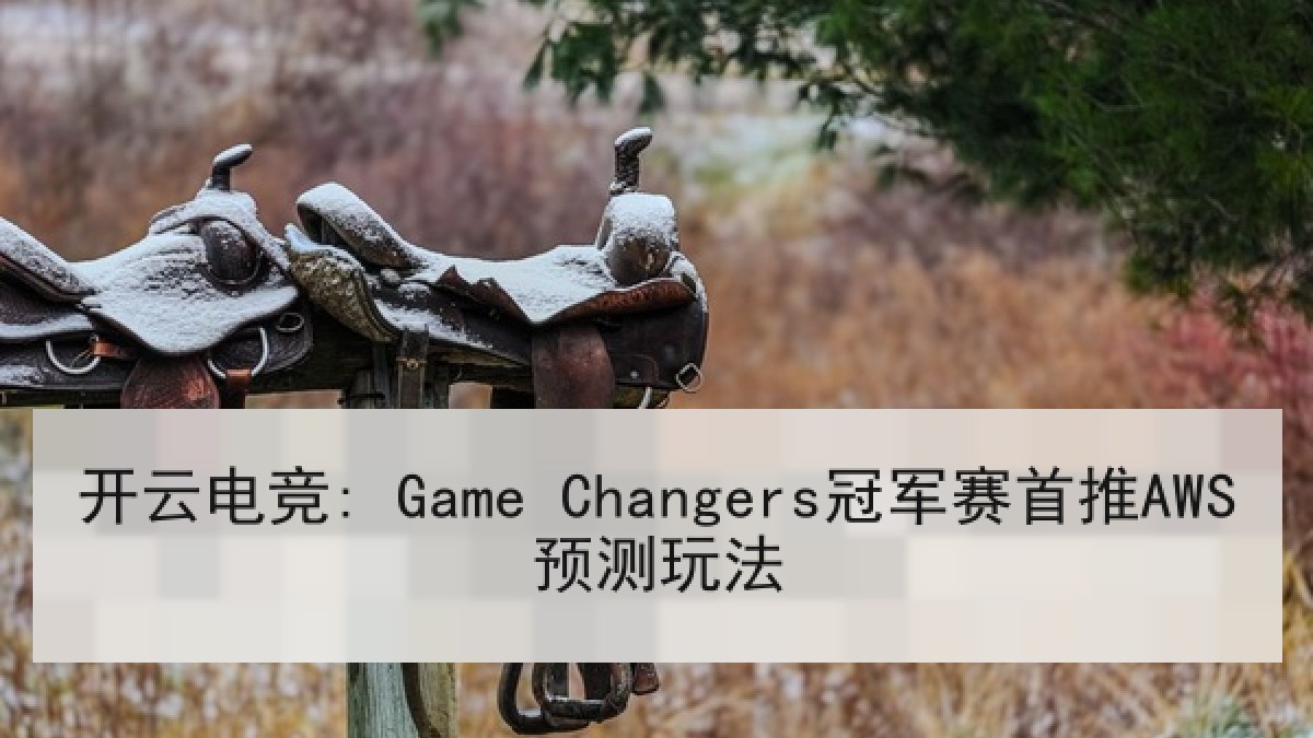 开云电竞: Game Changers冠军赛首推AWS预测玩法